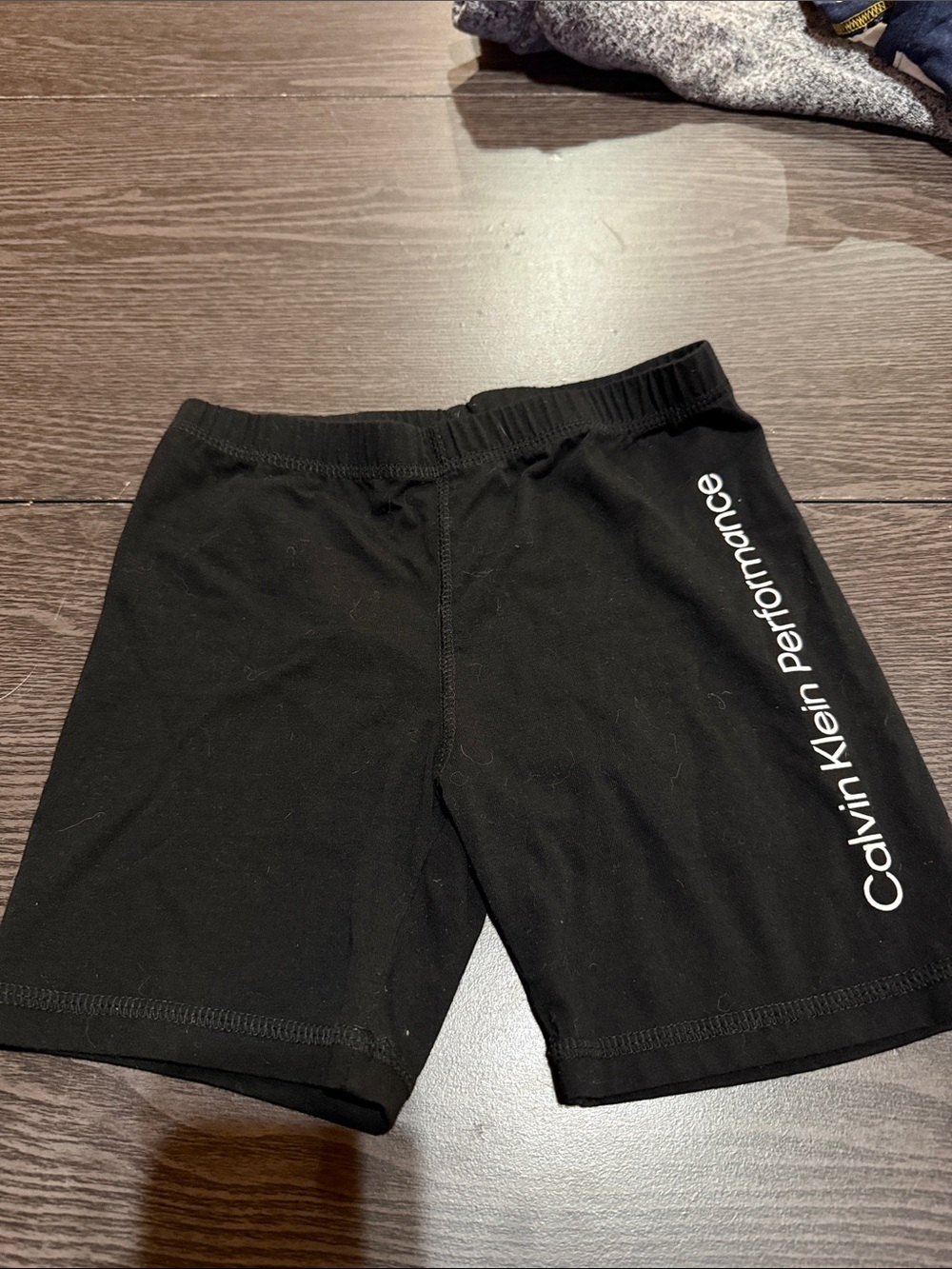 Calvin Klein Black Performance Men's Athletic Shorts with White Logo